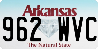 AR license plate 962WVC