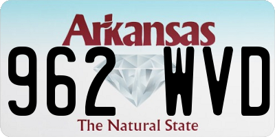 AR license plate 962WVD