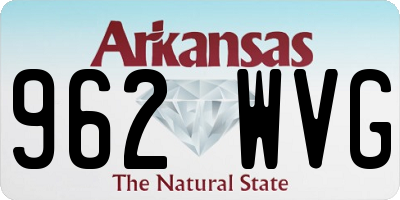 AR license plate 962WVG