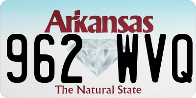 AR license plate 962WVQ