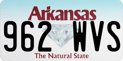 AR license plate 962WVS