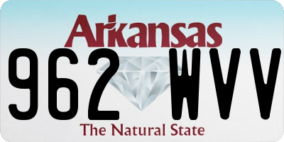 AR license plate 962WVV