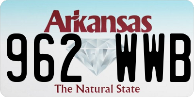 AR license plate 962WWB
