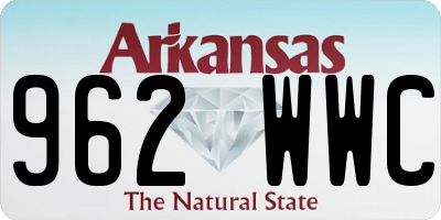 AR license plate 962WWC