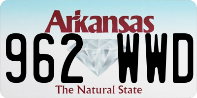 AR license plate 962WWD