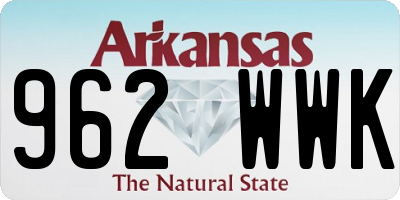 AR license plate 962WWK