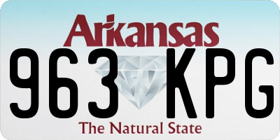 AR license plate 963KPG