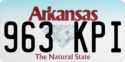 AR license plate 963KPI