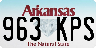 AR license plate 963KPS