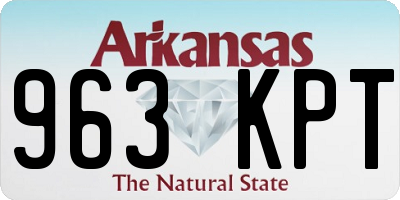 AR license plate 963KPT