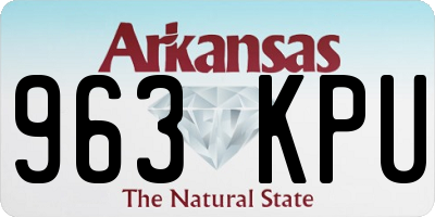 AR license plate 963KPU