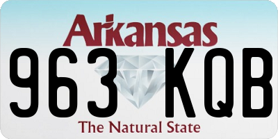 AR license plate 963KQB