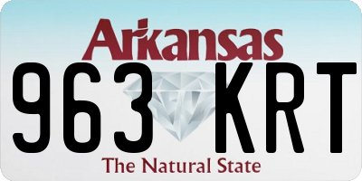 AR license plate 963KRT