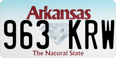 AR license plate 963KRW
