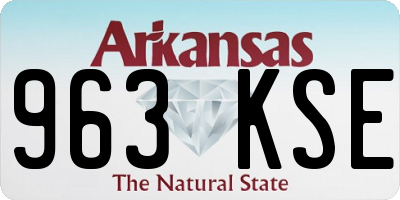 AR license plate 963KSE