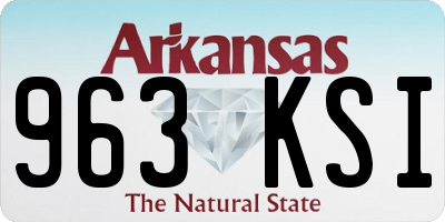AR license plate 963KSI