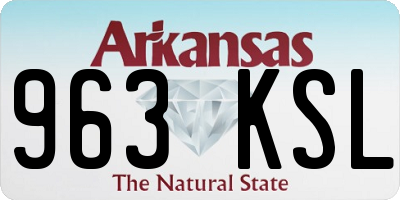 AR license plate 963KSL