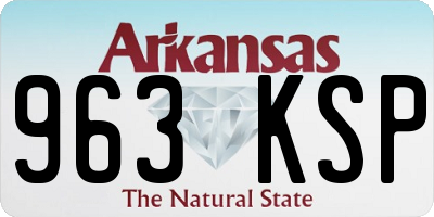 AR license plate 963KSP