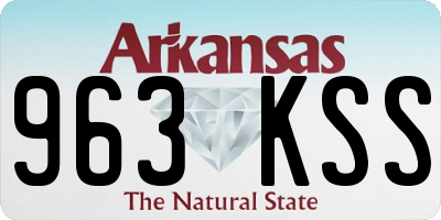 AR license plate 963KSS