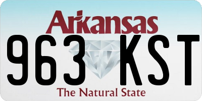 AR license plate 963KST