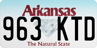 AR license plate 963KTD