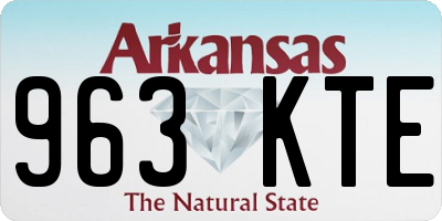 AR license plate 963KTE