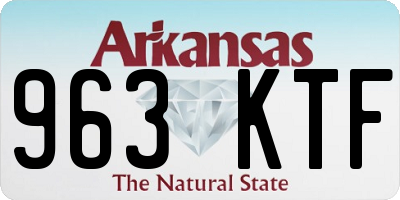AR license plate 963KTF