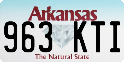 AR license plate 963KTI