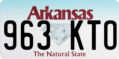 AR license plate 963KTO