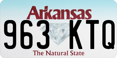 AR license plate 963KTQ