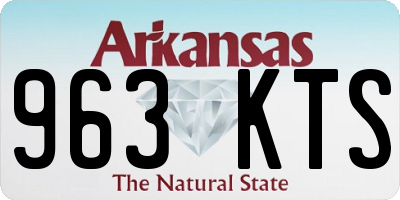 AR license plate 963KTS