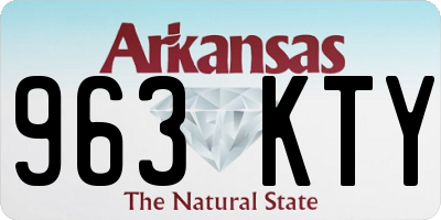 AR license plate 963KTY