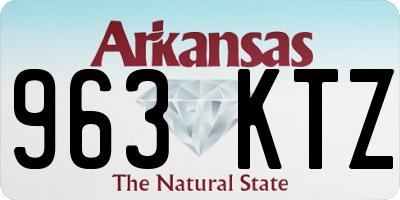 AR license plate 963KTZ