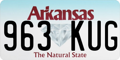 AR license plate 963KUG