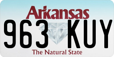 AR license plate 963KUY