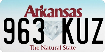 AR license plate 963KUZ