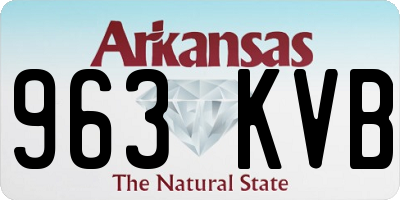 AR license plate 963KVB
