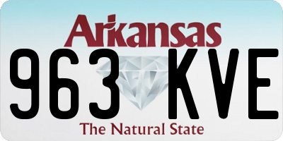 AR license plate 963KVE