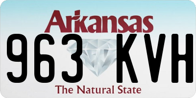 AR license plate 963KVH