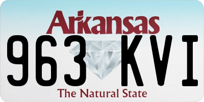 AR license plate 963KVI