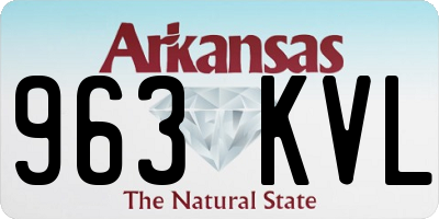 AR license plate 963KVL