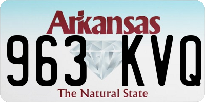 AR license plate 963KVQ