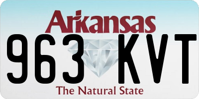 AR license plate 963KVT