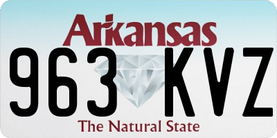 AR license plate 963KVZ
