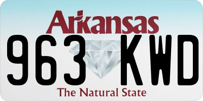 AR license plate 963KWD