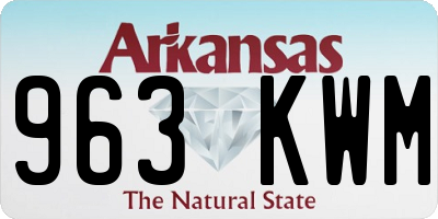AR license plate 963KWM