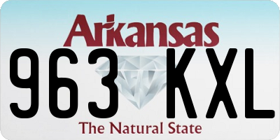 AR license plate 963KXL