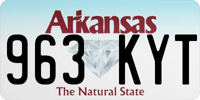 AR license plate 963KYT