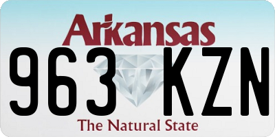 AR license plate 963KZN