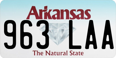 AR license plate 963LAA